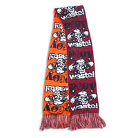 PROV X WASTE! BUILD NOT BURN SCARF MAROON / ORANGE