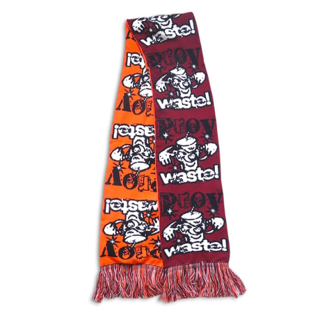 PROV X WASTE! BUILD NOT BURN SCARF MAROON / ORANGE