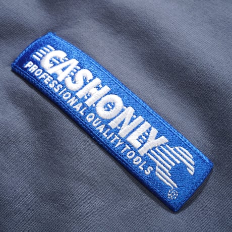 CASH ONLY SERVICE ZIP-THRU HOOD WASHED STONE NAVY