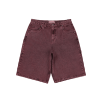 DIME CLASSIC DENIM SHORTS WINE WASHED