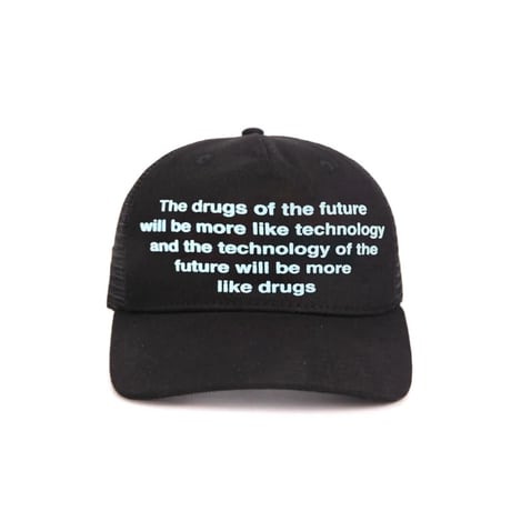 STINGWATER FUTURE DRUGS & TECHNOLOGIE TRUCKER HAT BLACK