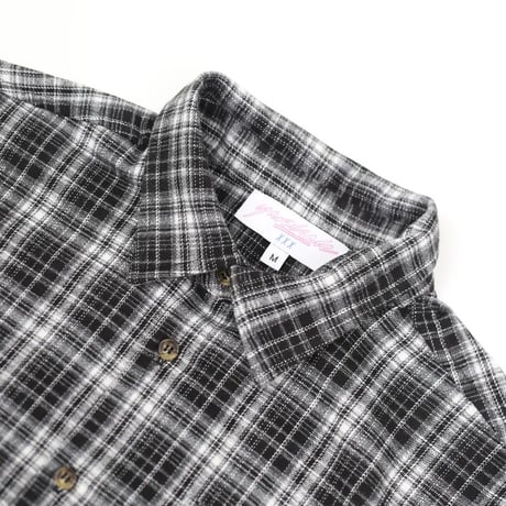 YARDSALE FADED PLAID SHIRT BLACK