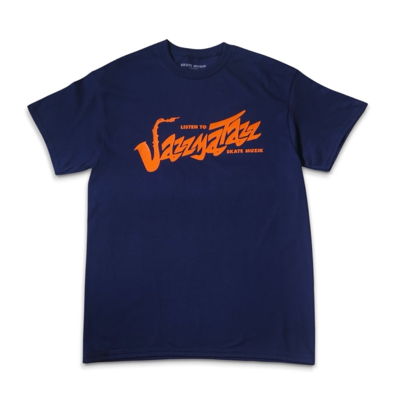 SKATE MUZIK JAZZMATAZZ LOGO TEE NAVY | PROV ONL