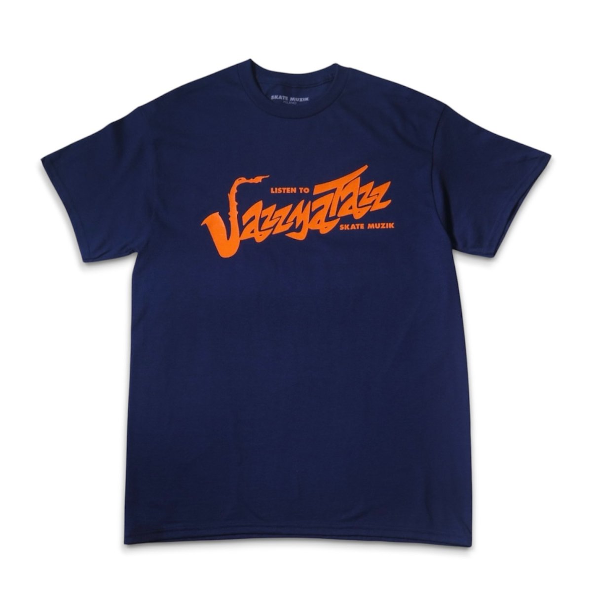 トップス SKATE MUZIK JAZZMATAZZ XL SKATE MUZIK JAZZMATAZZ LOGO TEE NAVY | PROV ONL