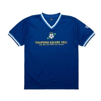 QUARTERSNACKS DELI SQUAD SOCCER JERSEY ROYAL