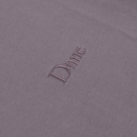 DIME CLASSIC SMALL LOGO TEE PLUM GRAY