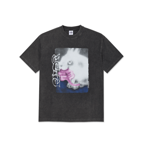 POLAR SKATE CO. RABBIT TEE SILVER BLACK