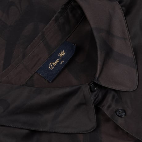 DIME CHILLING SATIN SHIRT BLACK
