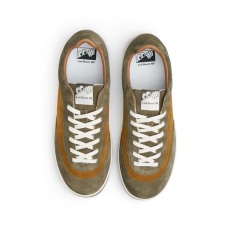 LAST RESORT AB CM001 SUEDE NEW OLIVE / GUM / G.BROWN / WHITE