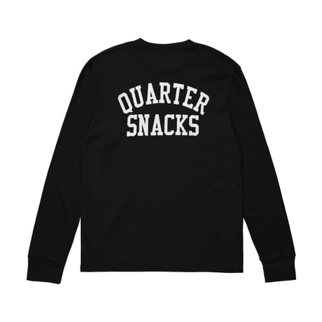 QUARTERSNACKS PRINTED THERMAL LONGSLEEVE TEE BLACK