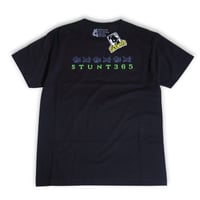 STUNT PIXEL KITTEN TEE BLACK