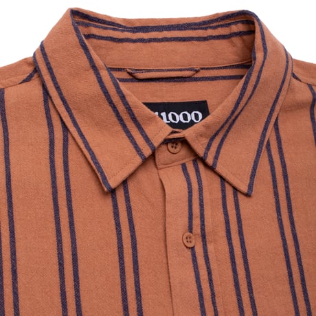 GX1000 SHORT SLEEVE BUTTON DOWN SHIRTS BROWN