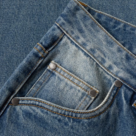 DIME RELAXED DENIM PANTS SANDBLASTED INDIGO