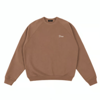 DIME CLASSIC SMALL LOGO CREWNECK CANYON BROWN