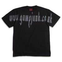 GUMPJUNK METALLIC URL TEE BLACK