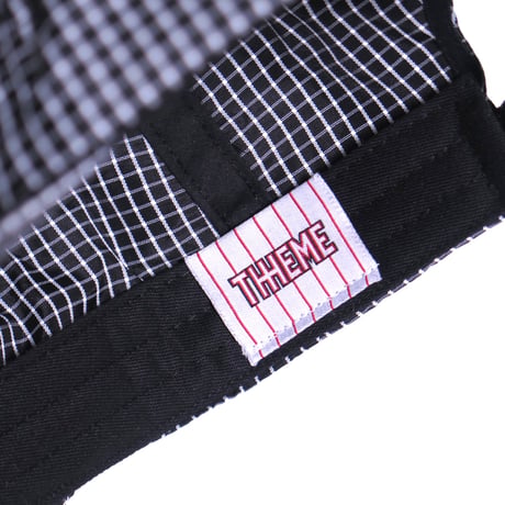 THHEME BLACK NYLON 5 PANEL CAP