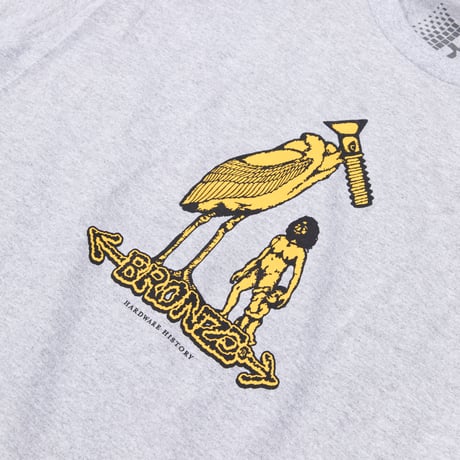BRONZE 56K HARDWARE HISTORY TEE HEATHER GREY