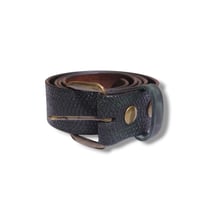 T's BELTS SNAKE DARK GREEN