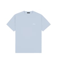 DIME CURSIVE SMALL LOGO TEE BLUE FOG