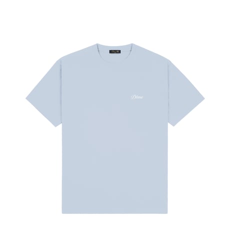 DIME CURSIVE SMALL LOGO TEE BLUE FOG