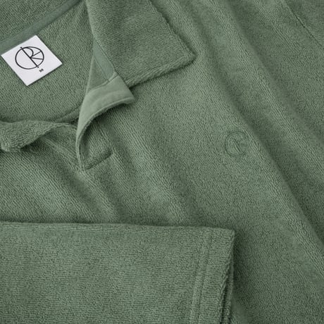 POLAR SKATE CO. SERGE POLO SHIRT JADE GREEN