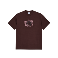 POLAR SKATE CO. METAL LOGO TEE WASHED BORDEAUX