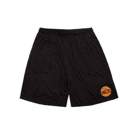 QUARTERSNACKS 70S LOGO GYM SHORTS BLACK