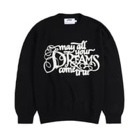 LIFE IS UNFAIR MANIFESTATION MOHAIR SWEATER BLACK
