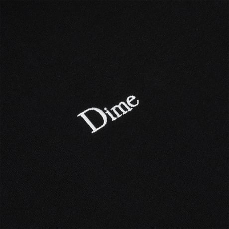 DIME CLASSIC SMALL LOGO CREWNECK BLACK