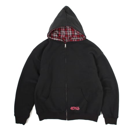 YARDSALE REVERSIBLE FLANNEL HOOD RED/BLACK