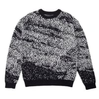 PASSPORT CAVE~IN MOHAIR SWEATER BLACK/GREY