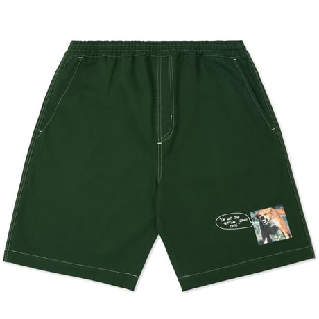 COME SUNDOWN ECOLOGY SHORTS FOREST GREEN