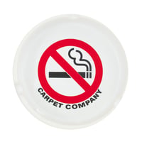 CARPET COMPANY NO SMOKING ASHTRAY WHITE
