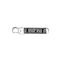 ANDREW KEYS AND BOTTLE OPENER LANYARD BLACK