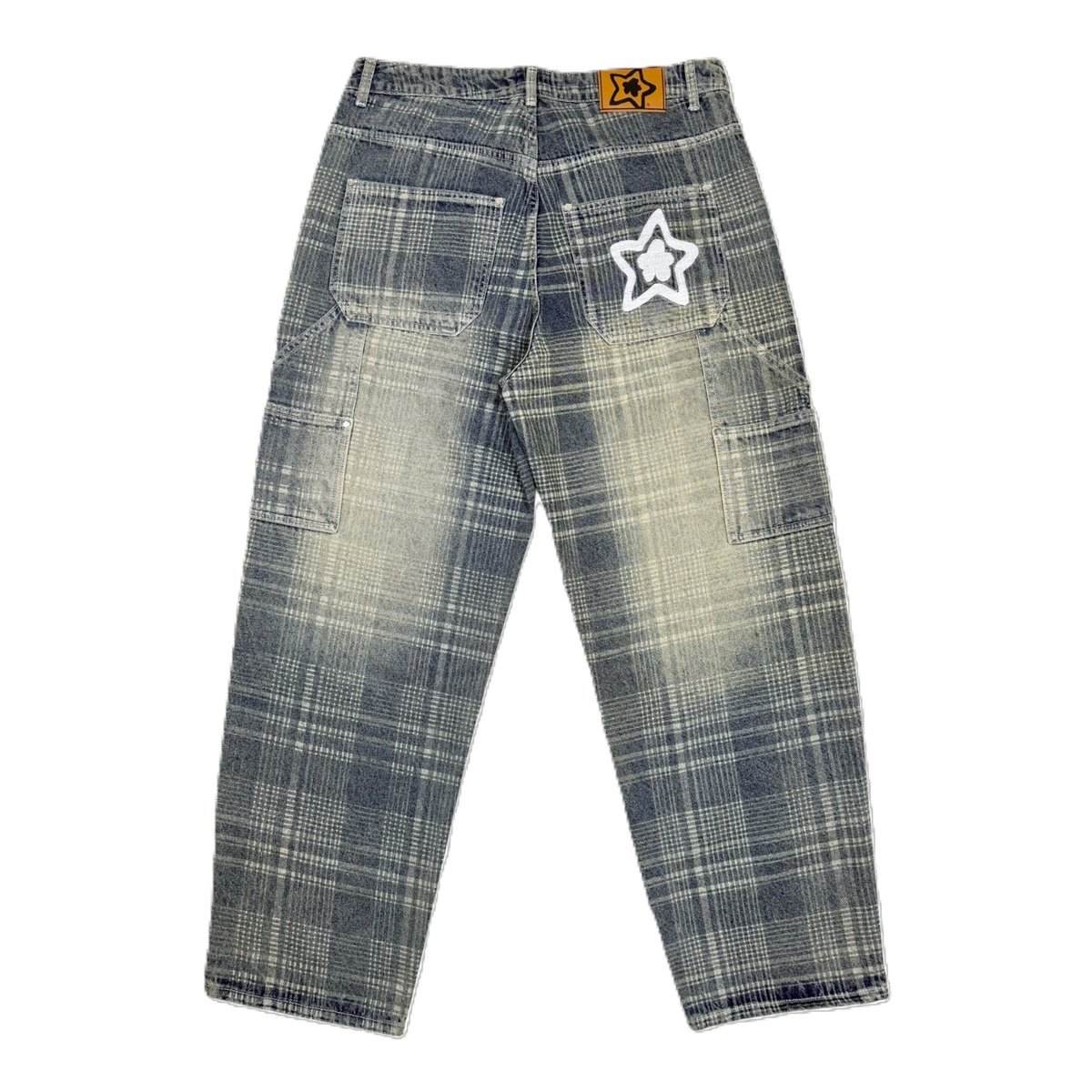 パンツ starteam Plaid Star Jeans Shorts Black STARTEAM PLAID JEAN SHORTS - 25SS