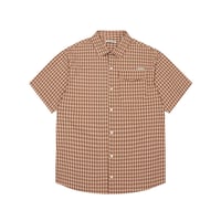 LAST RESORT AB BASE SS SHIRT CARAMEL CHECK