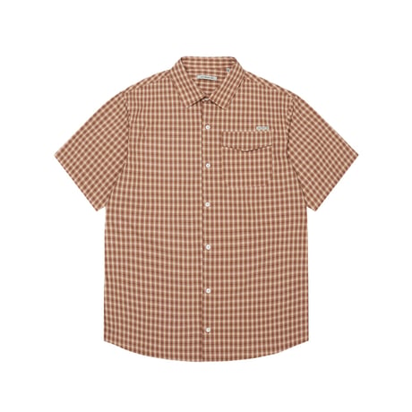 LAST RESORT AB BASE SS SHIRT CARAMEL CHECK