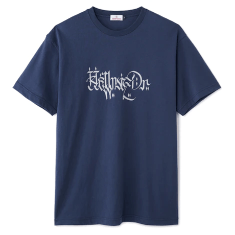HELLRAZOR LETTER SHIRT NAVY