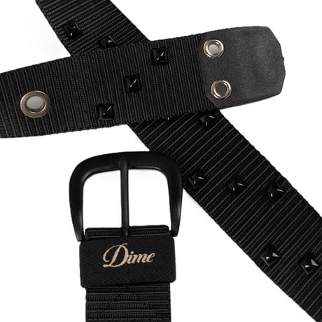 DIME STUDDED BELT BLACK
