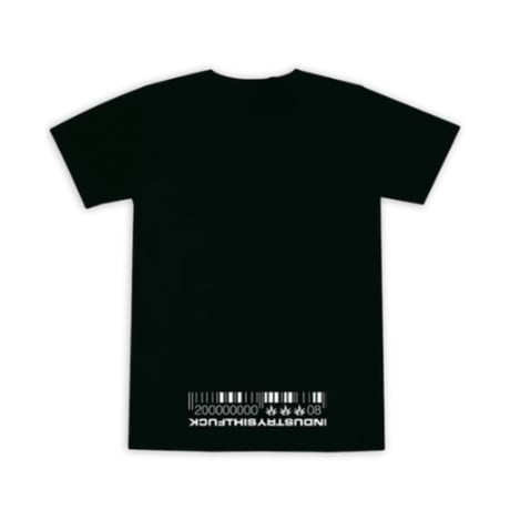 FUCK THIS INDUSTRY STICKER  TEE BLACK