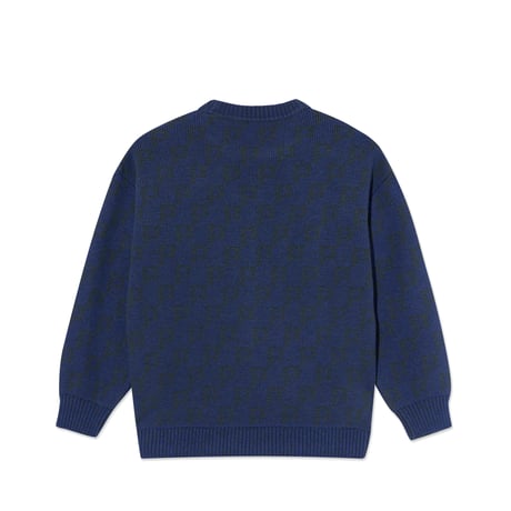 POLAR SKATE CO. GEORGE SWEATER P PATTERN BLUE / GREEN