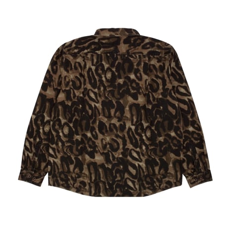 GX1000 LONG SLEEVE BUTTON DOWN BROWN LEOPARD CAMO