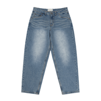 DIME BAGGY DENIM PANTS SANDBLASTED INDIGO