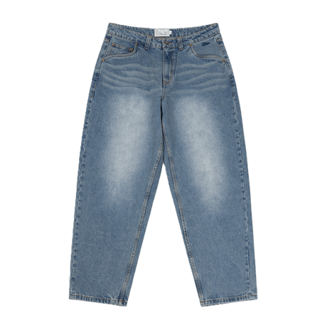 DIME BAGGY DENIM PANTS SANDBLASTED INDIGO