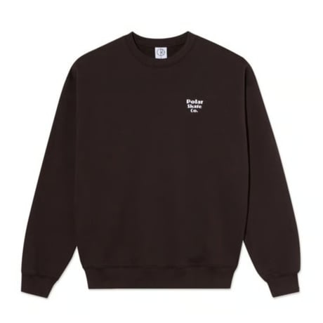 POLAR SKATE CO. NEW SPORT DAVE CREWNECK CHOCOLATE