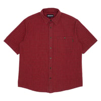 GX1000 SHORT SLEEVE BUTTON DOWN RED PLAID
