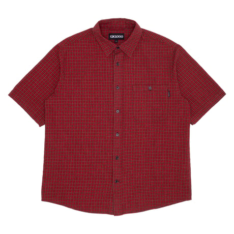 GX1000 SHORT SLEEVE BUTTON DOWN RED PLAID