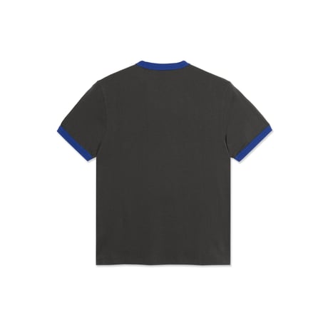 POLAR SKATE CO. RINGER TEE DIRTY BLACK/EGYPTIAN BLUE