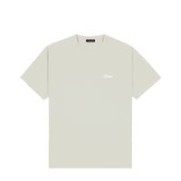 DIME CURSIVE SMALL LOGO TEE CHARCOAL MOSS