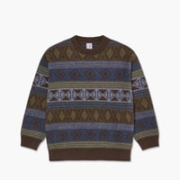 POLAR GEORGE SWEATER BLUE GREEN MIX